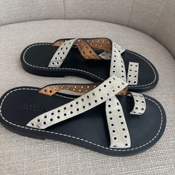 Isabel Marant grey suede slide - Picture 2 of 4